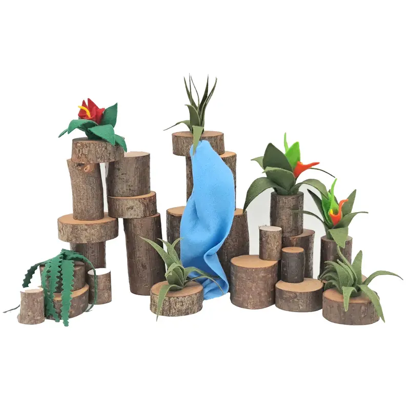 Magic Wood Rockface Waterfall Felt & Eco Block Set 1
