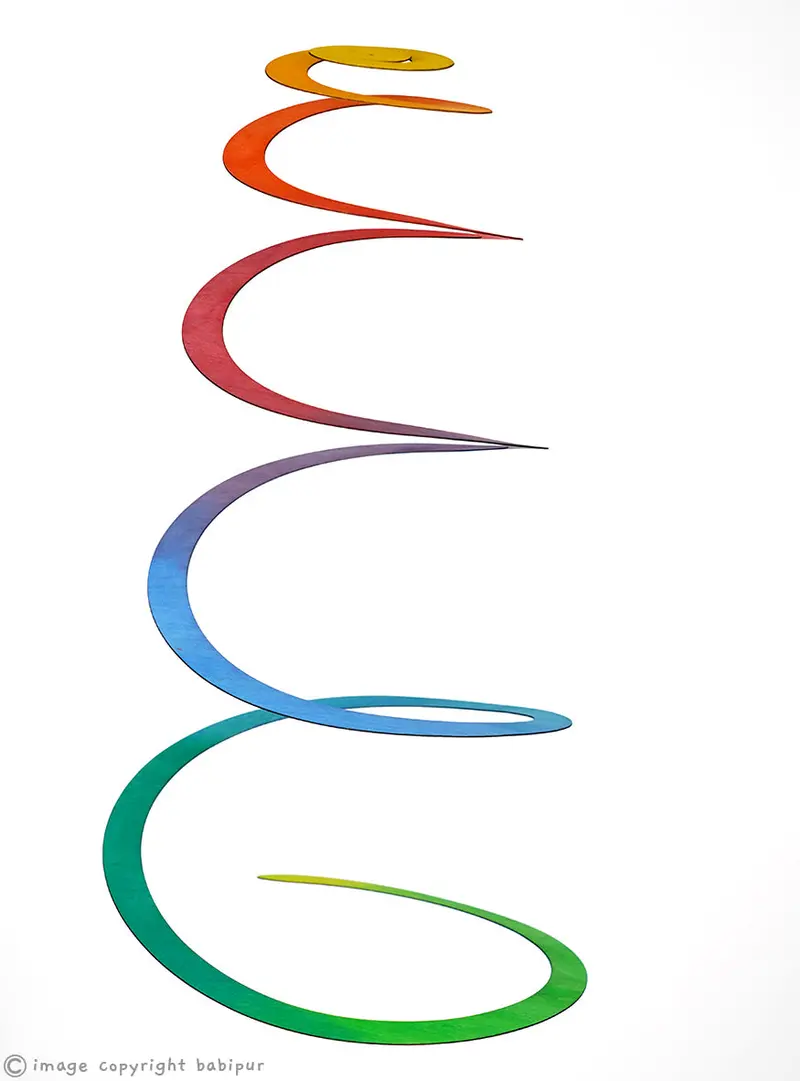 Magic Wood Spiral Mobile 1