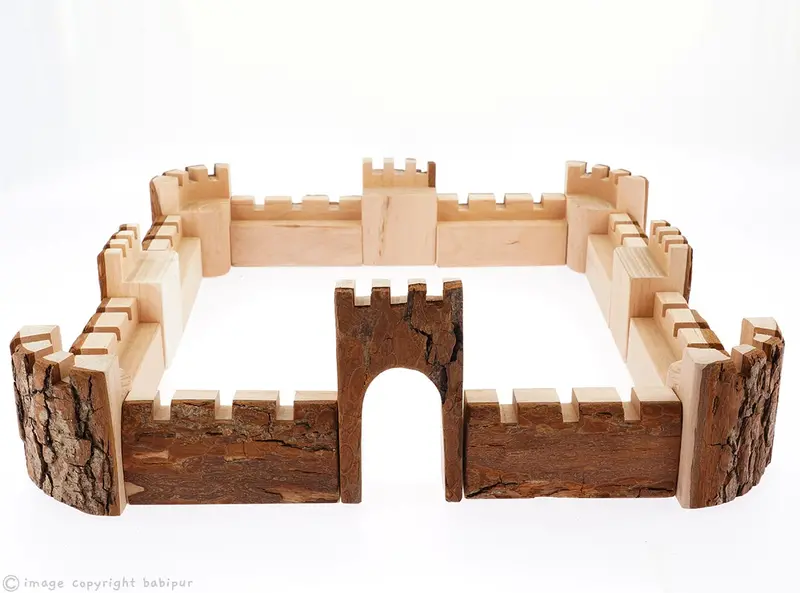 Magic Wood Tall Castle Walls - 16 Pieces 1