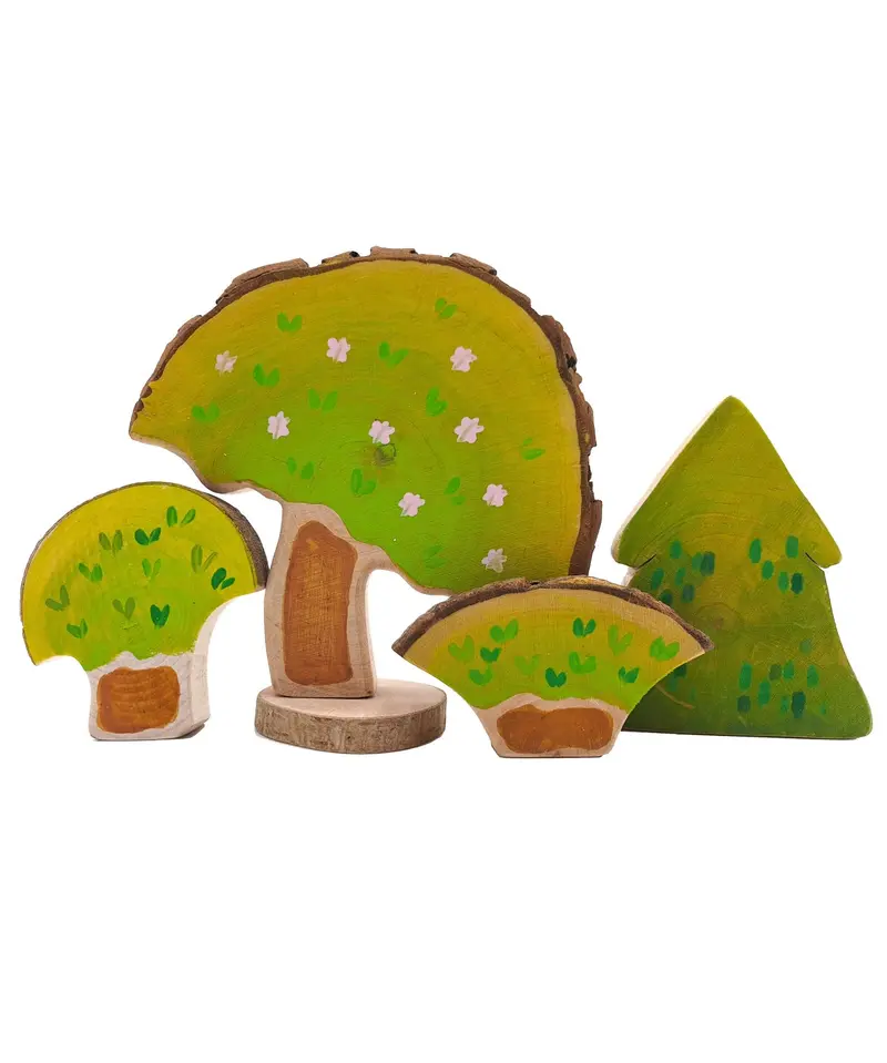 Magic Wood Wooden Tree Set - Spring & Autumn 1