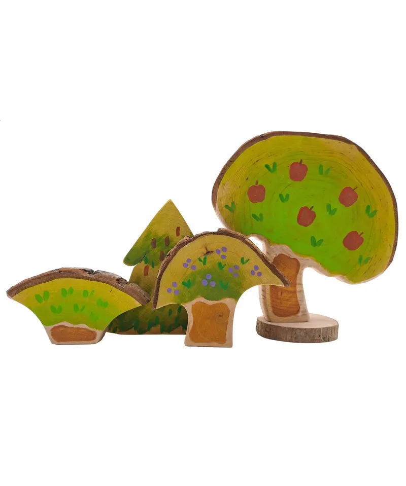 Magic Wood Wooden Tree Set - Summer & Winter 2