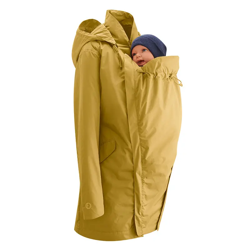 Mamalila Dublin Babywearing Rain Coat - Mustard 1