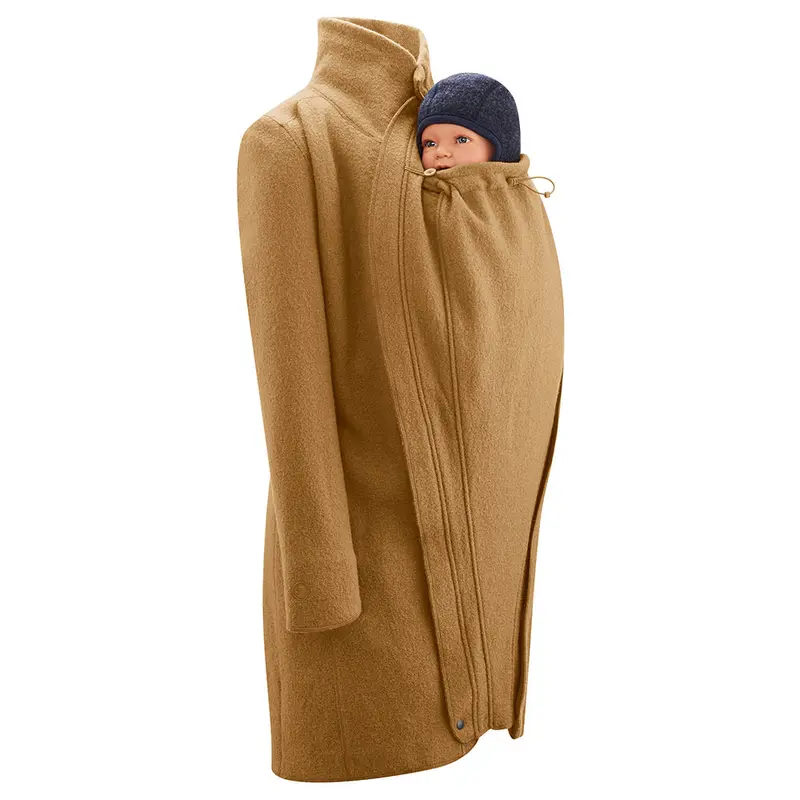 Mamalila Eco Wool Oslo Babywearing Coat - Camel 1