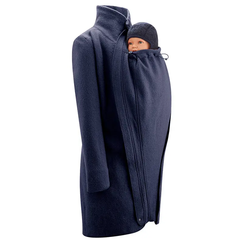 Mamalila Eco Wool Oslo Babywearing Coat - Navy 1