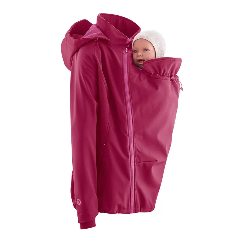 Mamalila Softshell Babywearing Jacket Allrounder - Berry 1