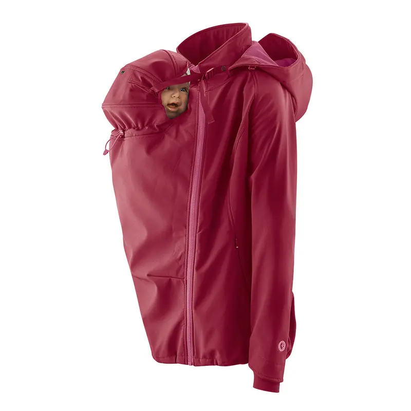 Mamalila Softshell Babywearing Jacket Allrounder - Berry 4