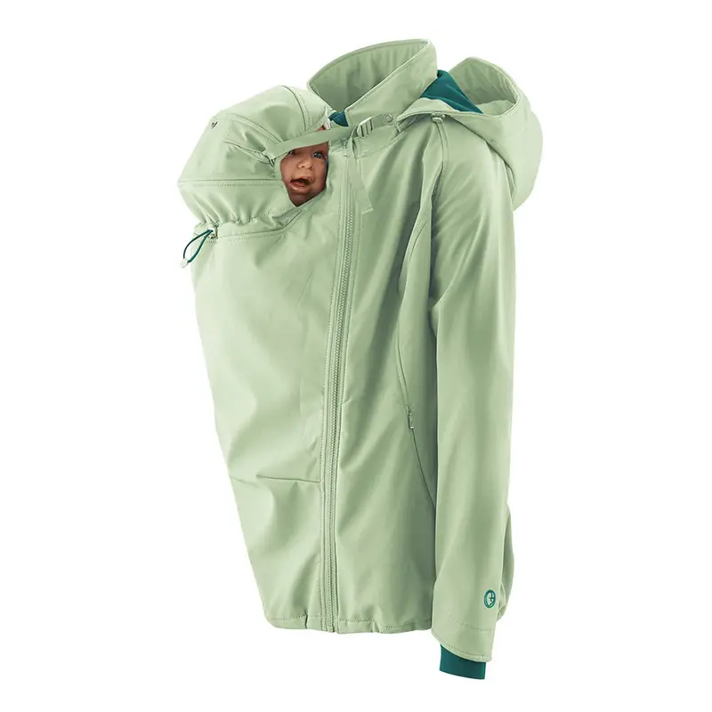 Mamalila Softshell Babywearing Jacket Allrounder - Mint Green 5