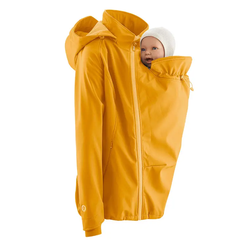 Mamalila Softshell Babywearing Jacket Allrounder - Mustard 1