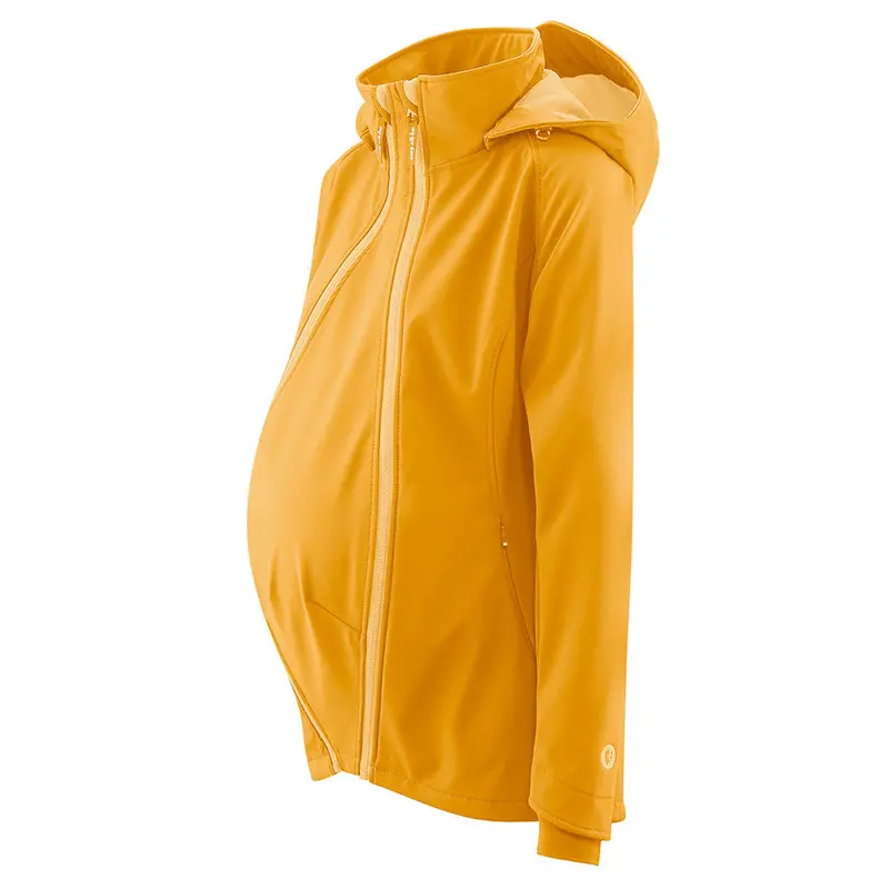 Mamalila Softshell Babywearing Jacket Allrounder - Mustard 5