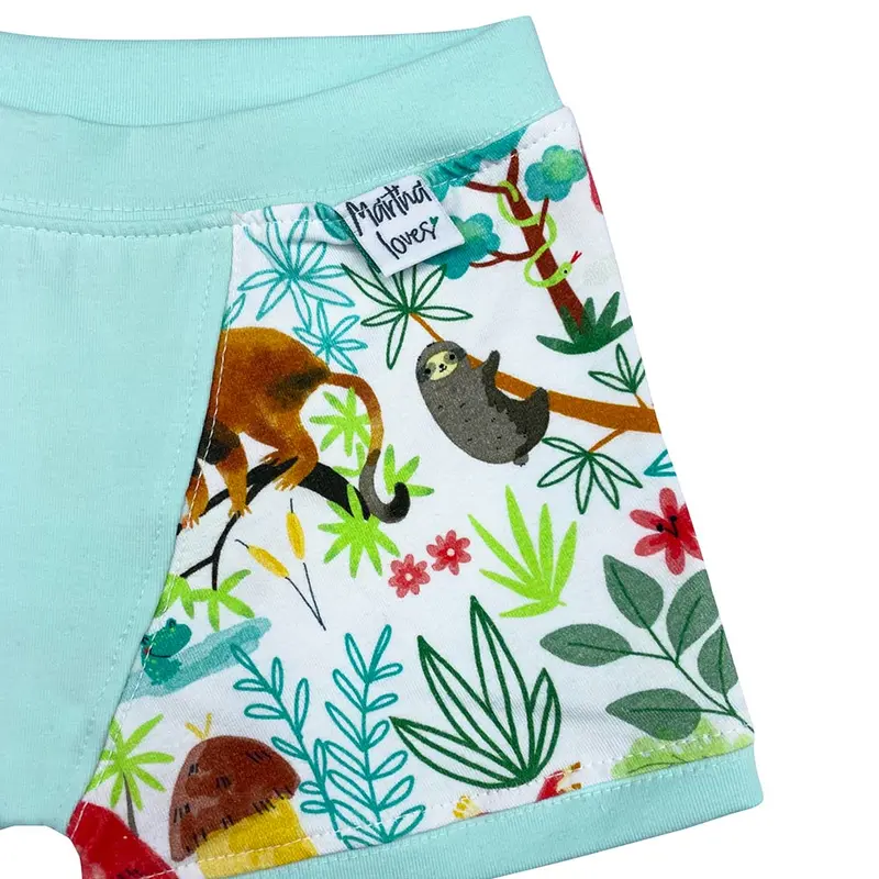 Martha Loves Jungle Boogie Aqua Boxers 3