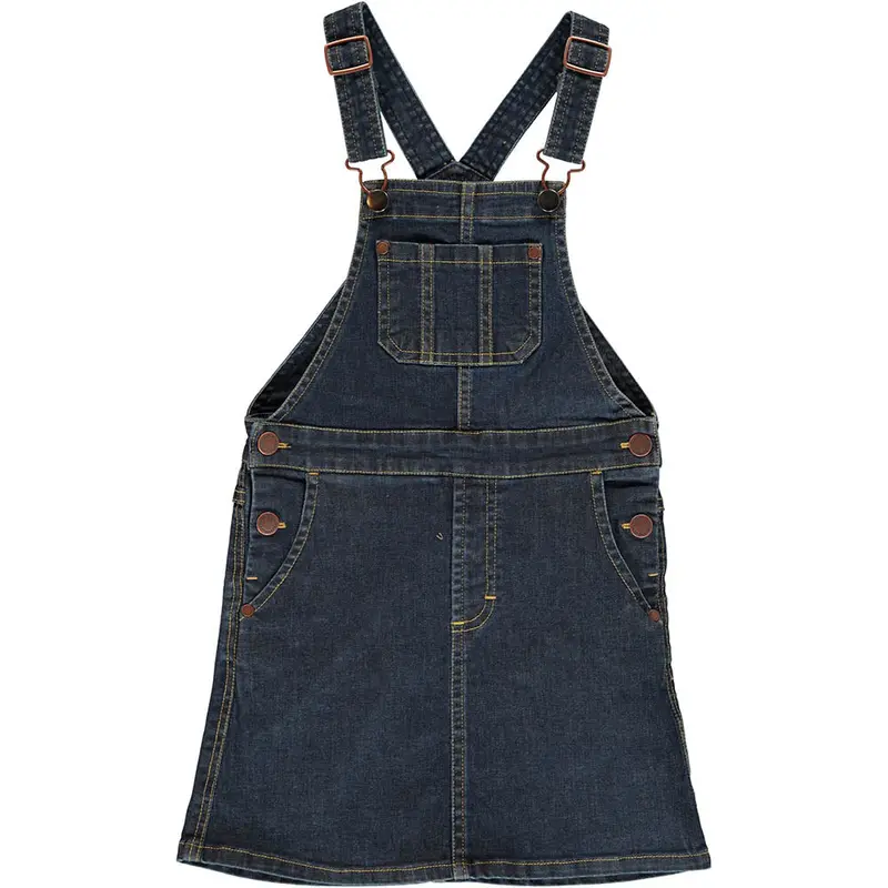 Maxomorra Medium Dark Wash Denim Pinafore Dress 1