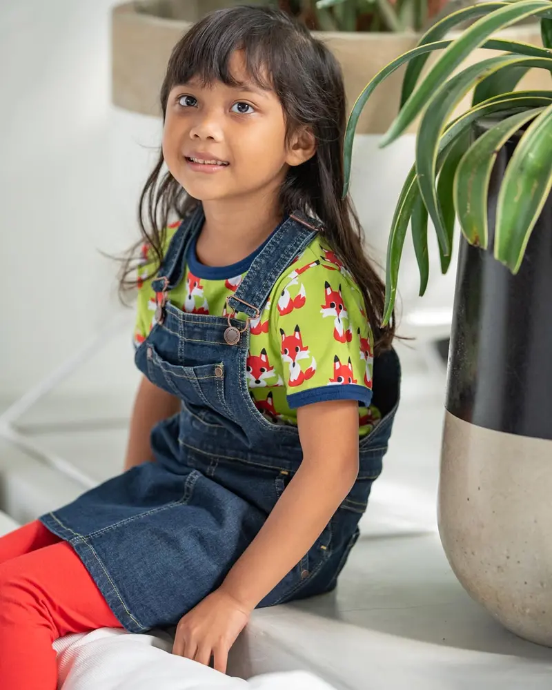 Maxomorra Medium Dark Wash Denim Pinafore Dress 2
