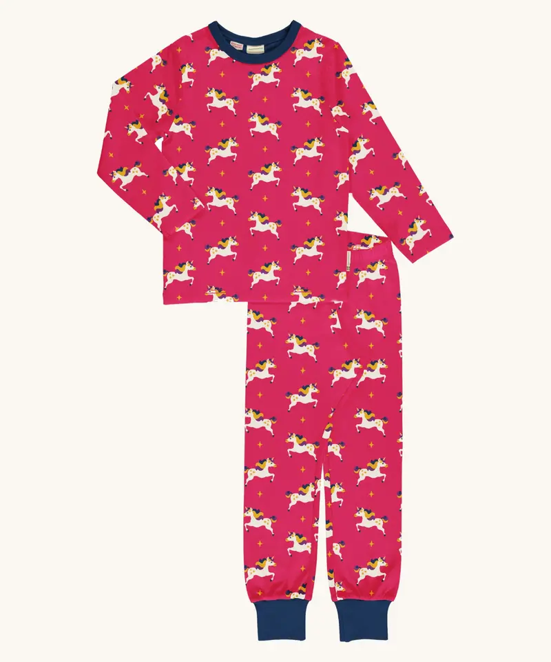 Maxomorra Unicorn Long Sleeve Pyjama Set 1