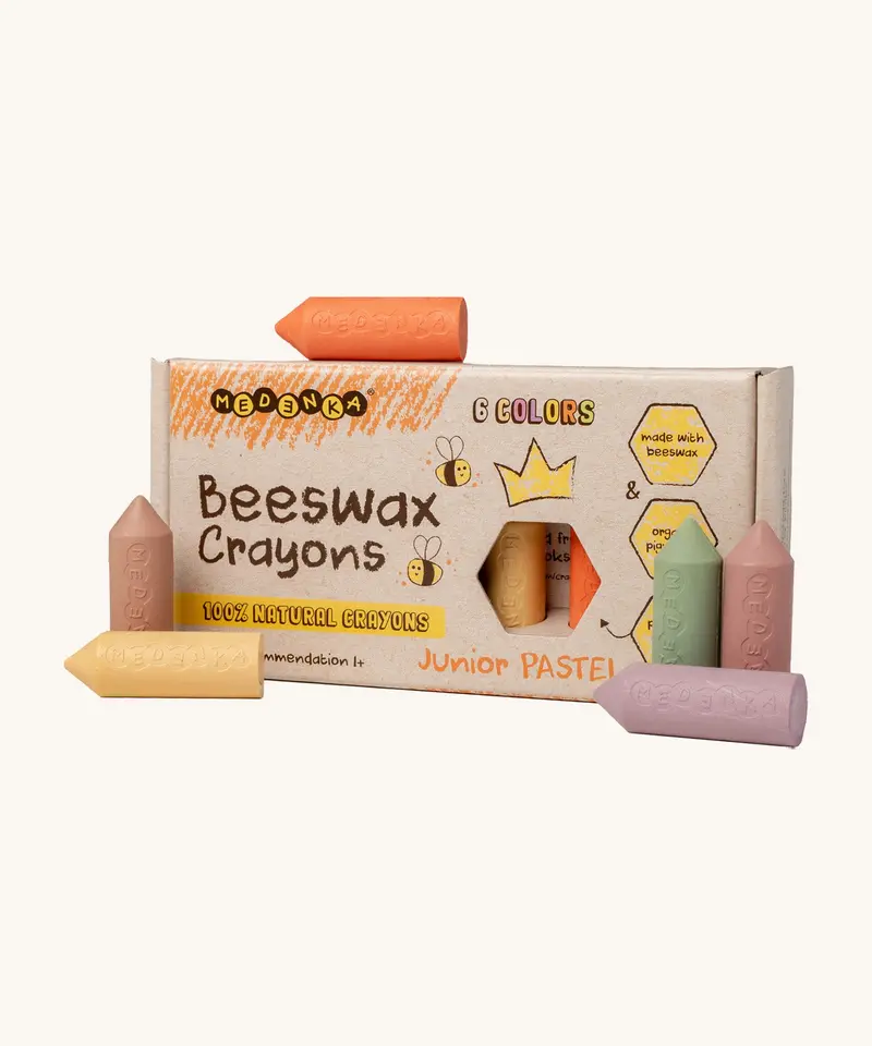 Medenka 6 Junior Pastel Beeswax Crayons 1