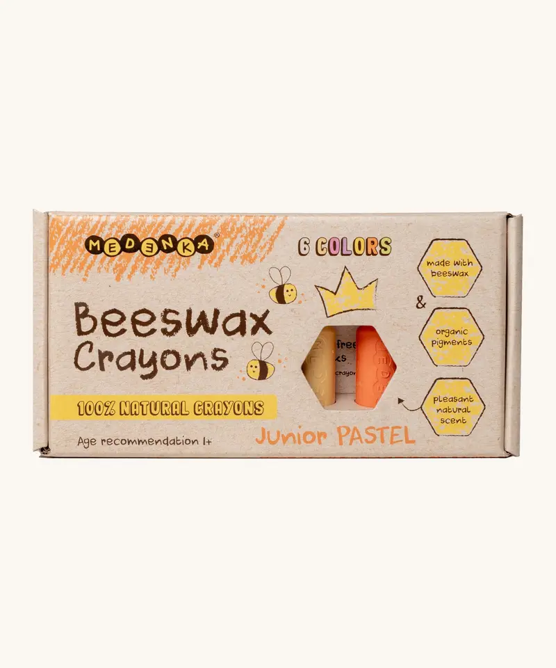 Medenka 6 Junior Pastel Beeswax Crayons 2