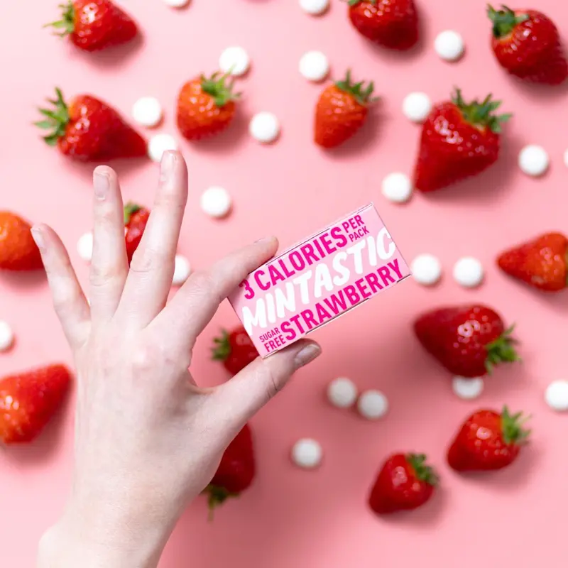 Mintastic Sugar Free Natural Mints: Strawberry 2