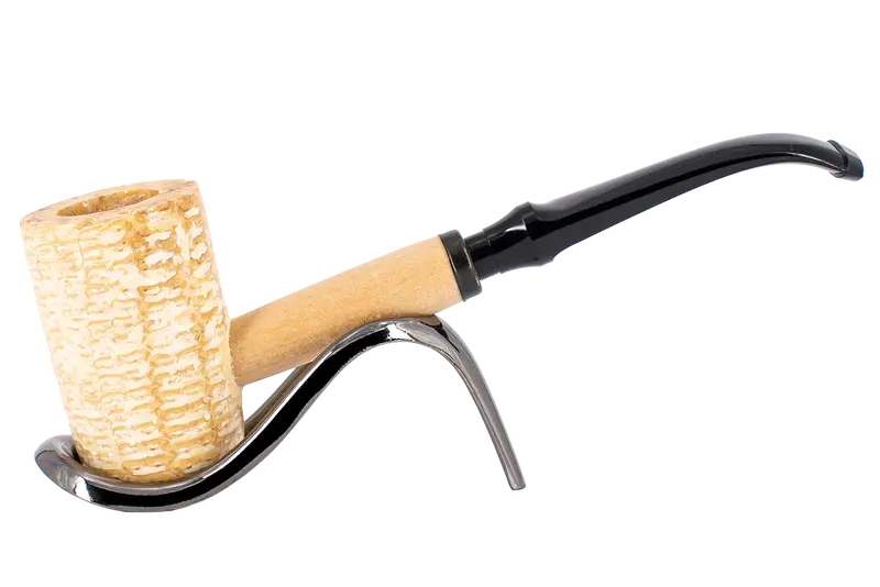 Missouri Meerschaum Diplomat 5Th Avenue Corn Cob Pipe - Bent 1