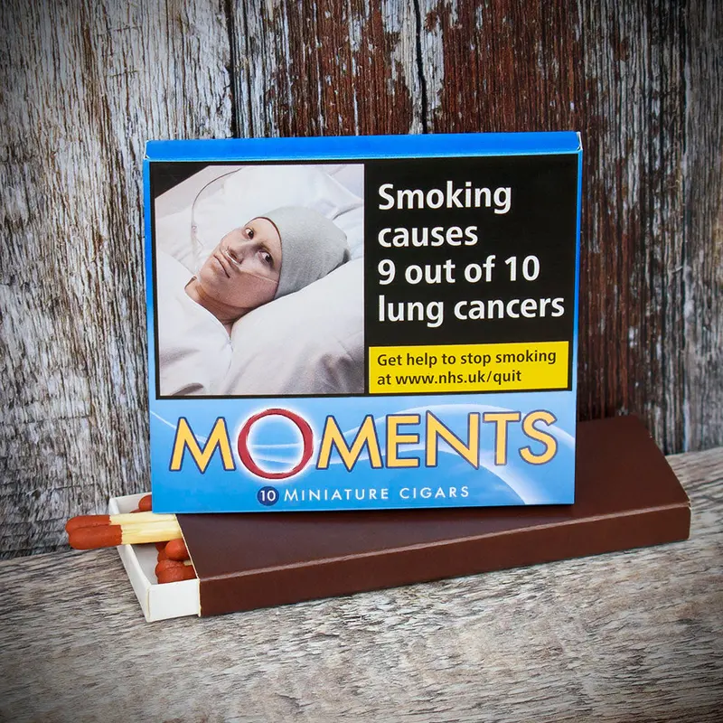 Moments Blue Miniature Cigars - Pack Of 10 1