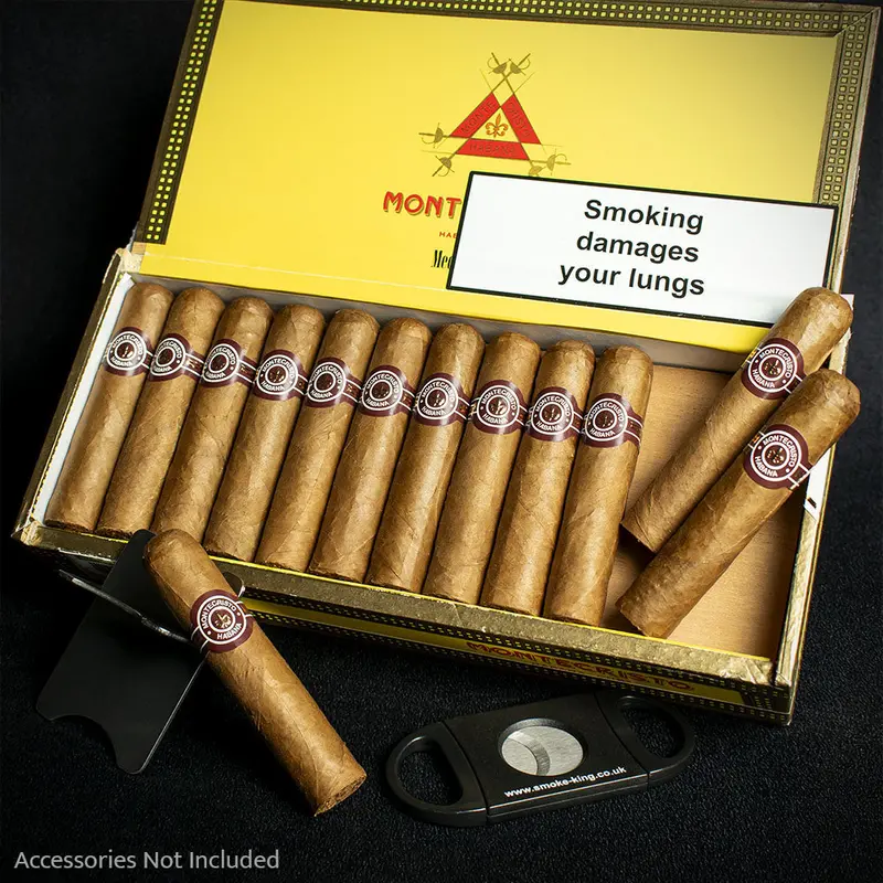 Montecristo Media Corona Cuban Cigars - Box Of 25 1
