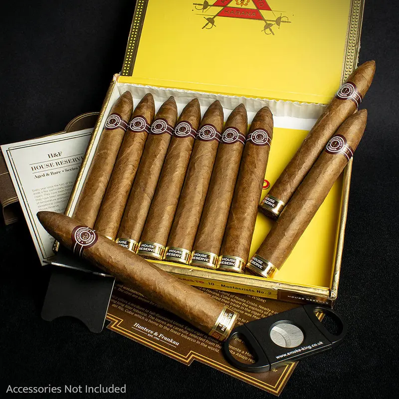 Montecristo No. 2 House Reserve 2015 Cuban Cigars (Aged & Rare 10 Years) Limited Edition - Box Of 10 1