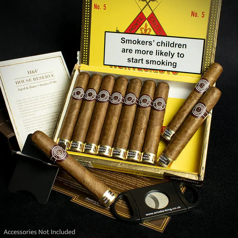 Montecristo No. 5 House Reserve 2015 Cuban Cigars (Aged & Rare 10 Years) Limited Edition - Box Of 10 1