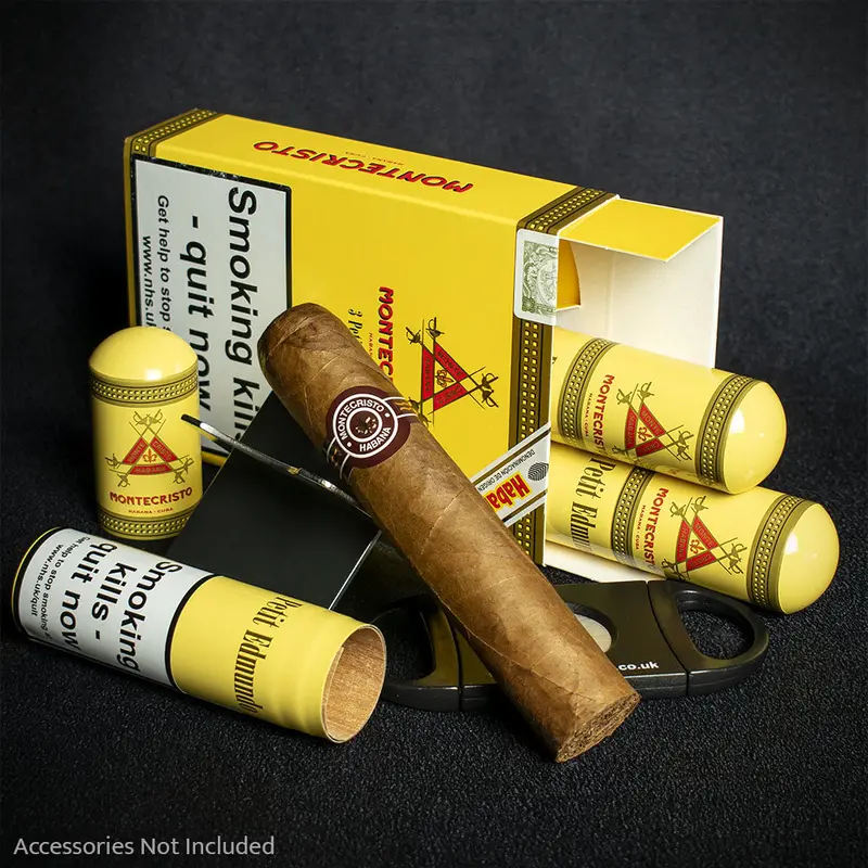 Montecristo Petit Edmundo Tubos Cuban Cigars - 3 Pack 1