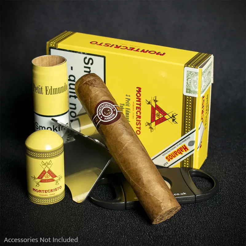 Montecristo Petit Edmundo Tubos Cuban Cigars - 3 Pack 2