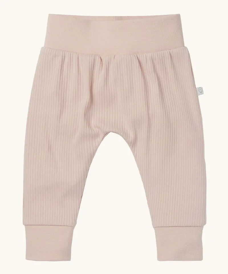 Mori Ribbed Comfy Joggers - Blush 1
