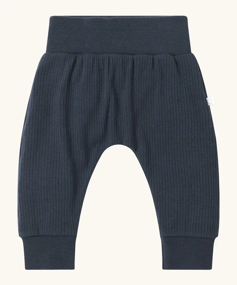 Mori Ribbed Comfy Joggers - Navy 1