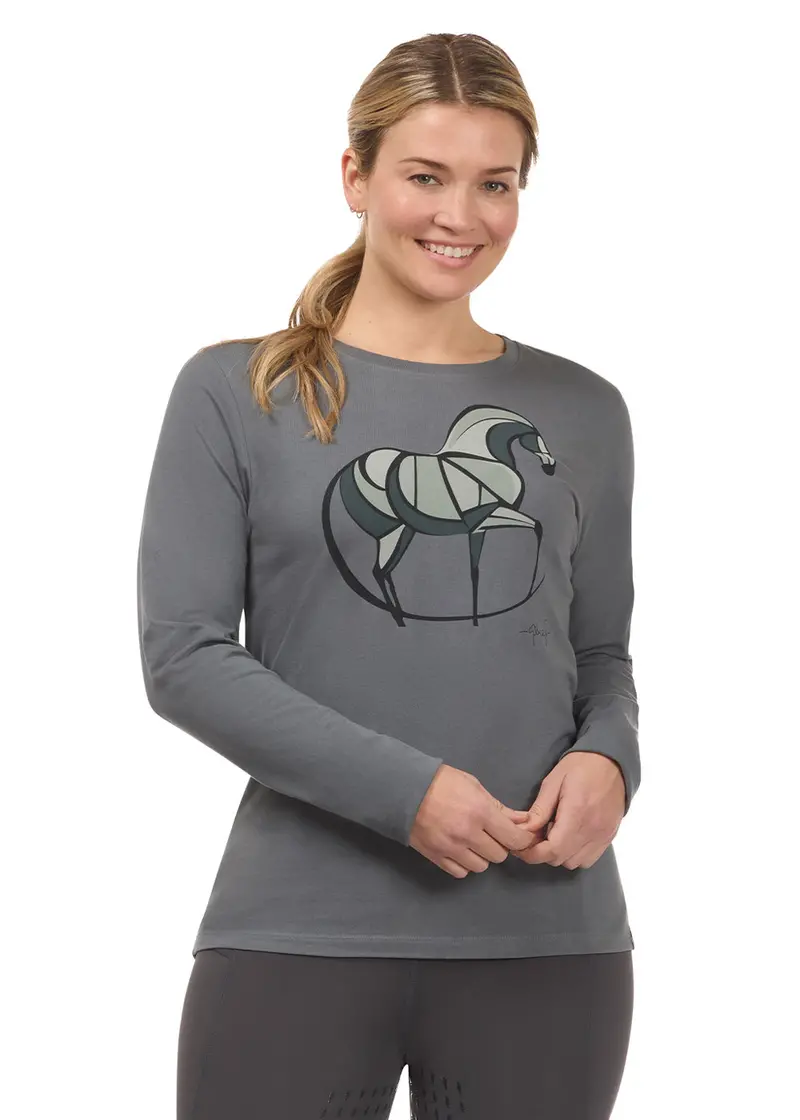 Mosaic Horse Long Sleeve Tee 1