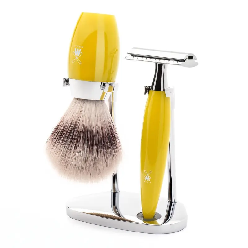 Mühle Kosmo 3 Piece Shaving Set - Citrine Resin 1
