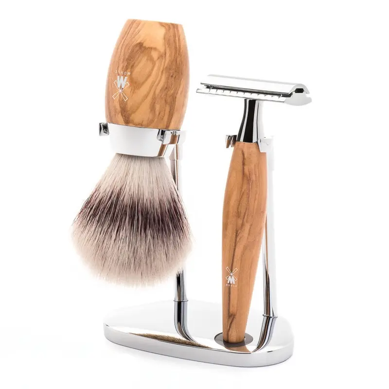 Mühle Kosmo 3 Piece Shaving Set - Olive Wood 1