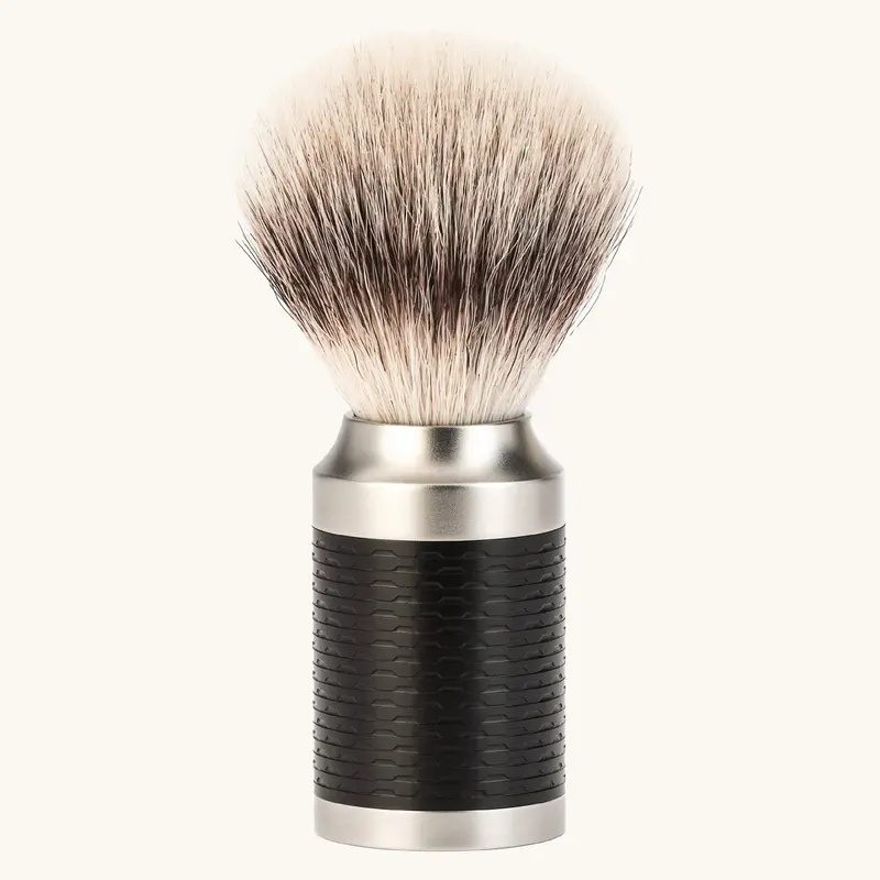 Mühle Rocca Black Silvertip Microfibre Shaving Brush 1