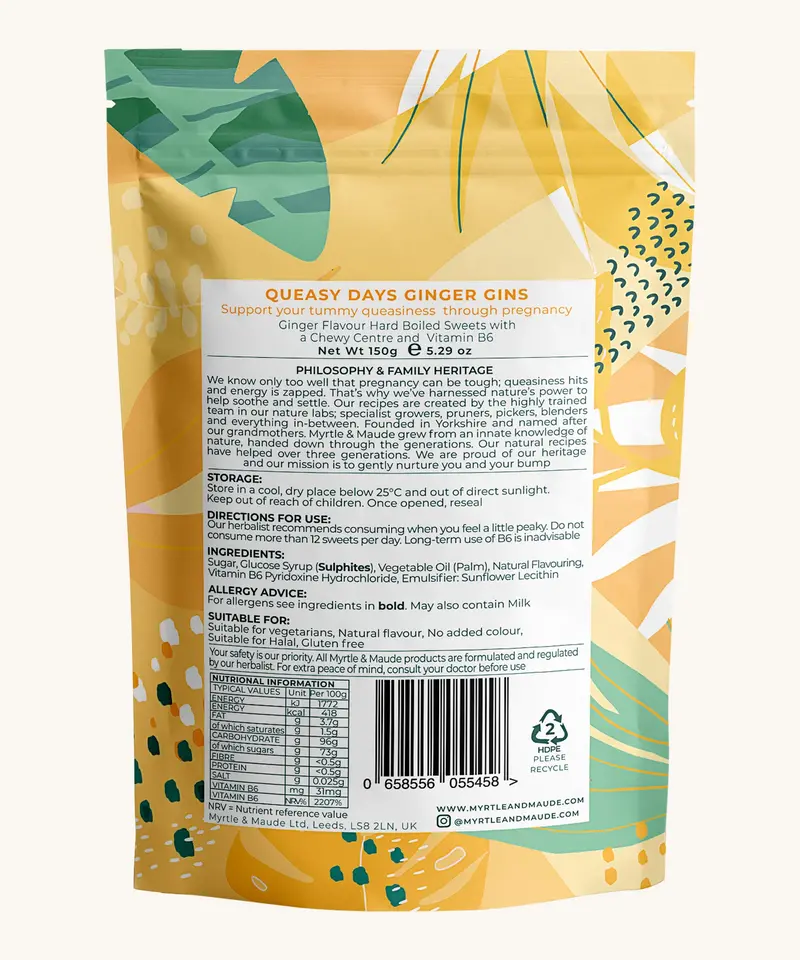 Myrtle & Maude Morning Sickness Ginger Gins Sweets 2