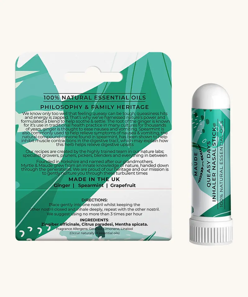 Myrtle & Maude Nausea Aromatherapy Nasal Stick 2