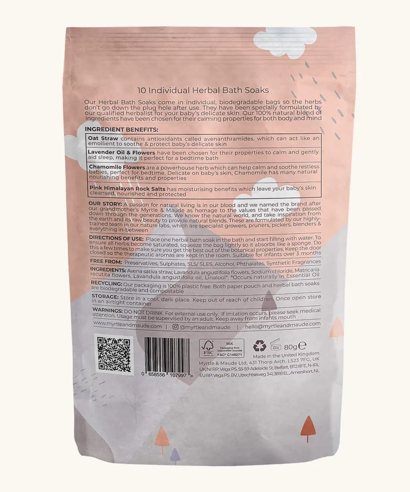 Myrtle & Maude Therapeutic Baby Bath Soaks 2