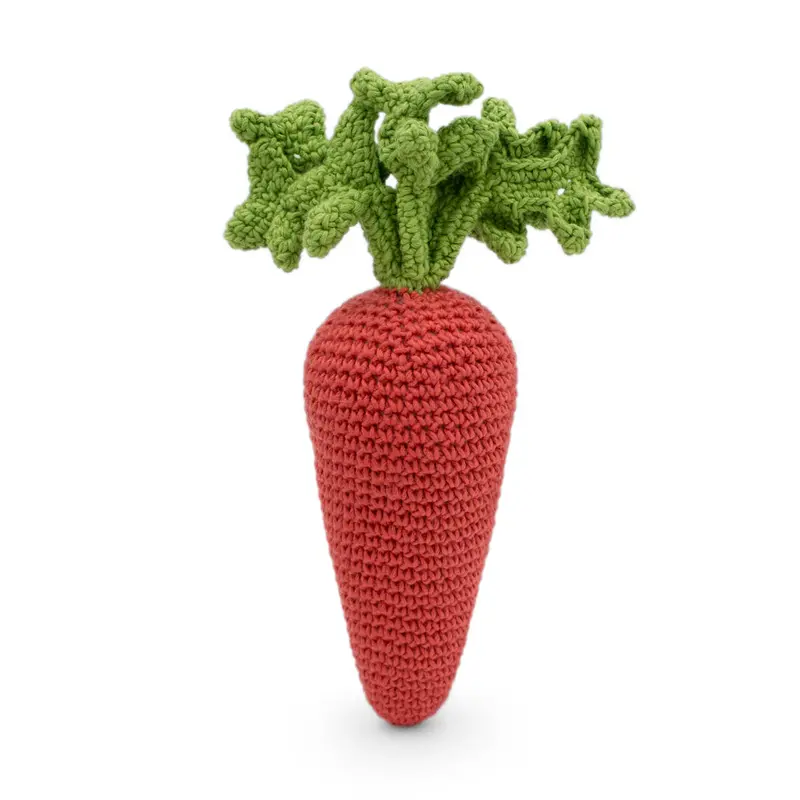 Myum Carrot Crochet Rattle Toy 1