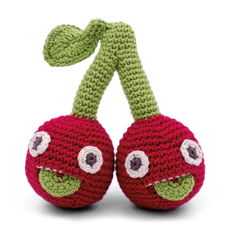 Myum Cherry Sisters Rattle Toy 1