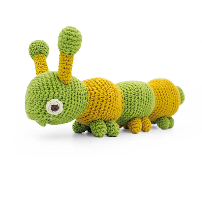 Myum Chiara Green Caterpillar Vibrating Baby Toy 1