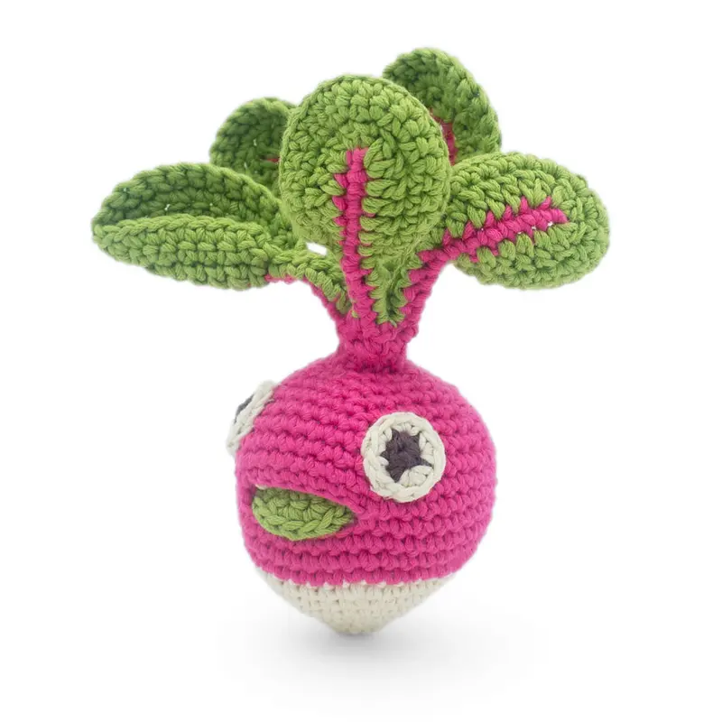 Myum Louis Mini Round Radish Rattle Toy 2