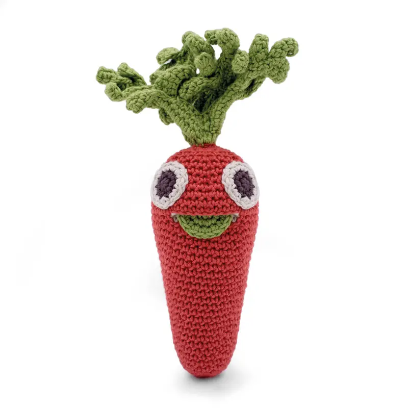 Myum Marie Charlotte Carrot Rattle Toy 1