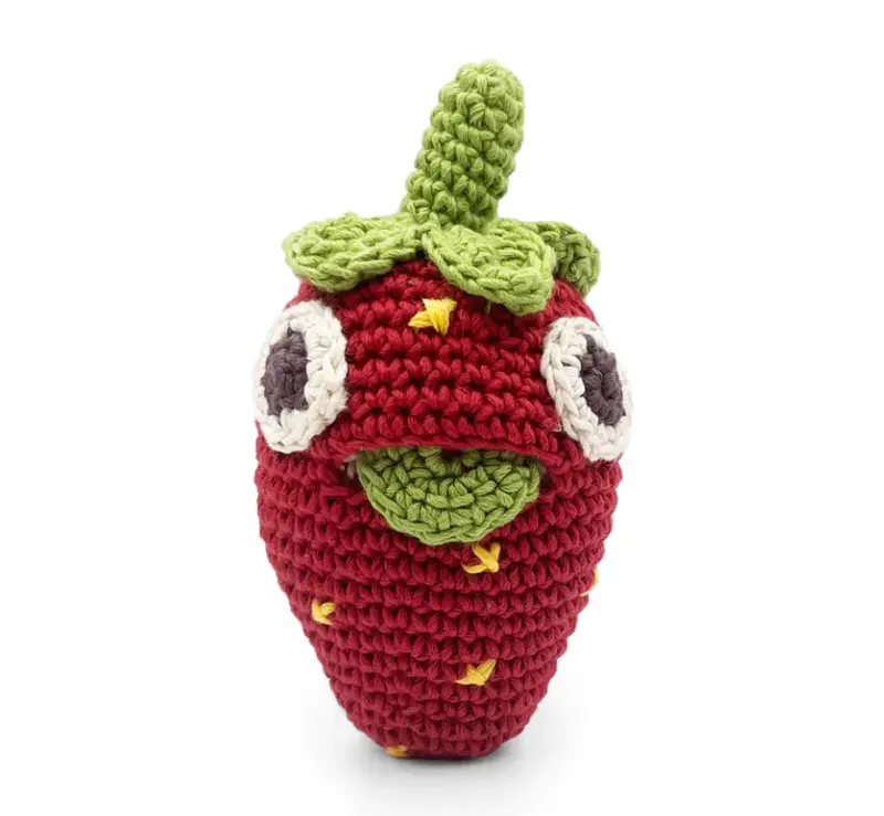Myum Nellie Strawberry Rattle Toy 1