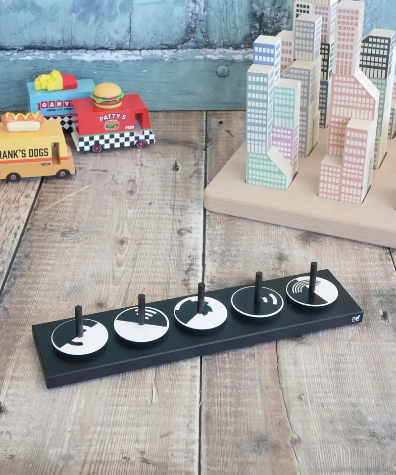 Naef 5 Wooden Illusion Spinning Tops 1