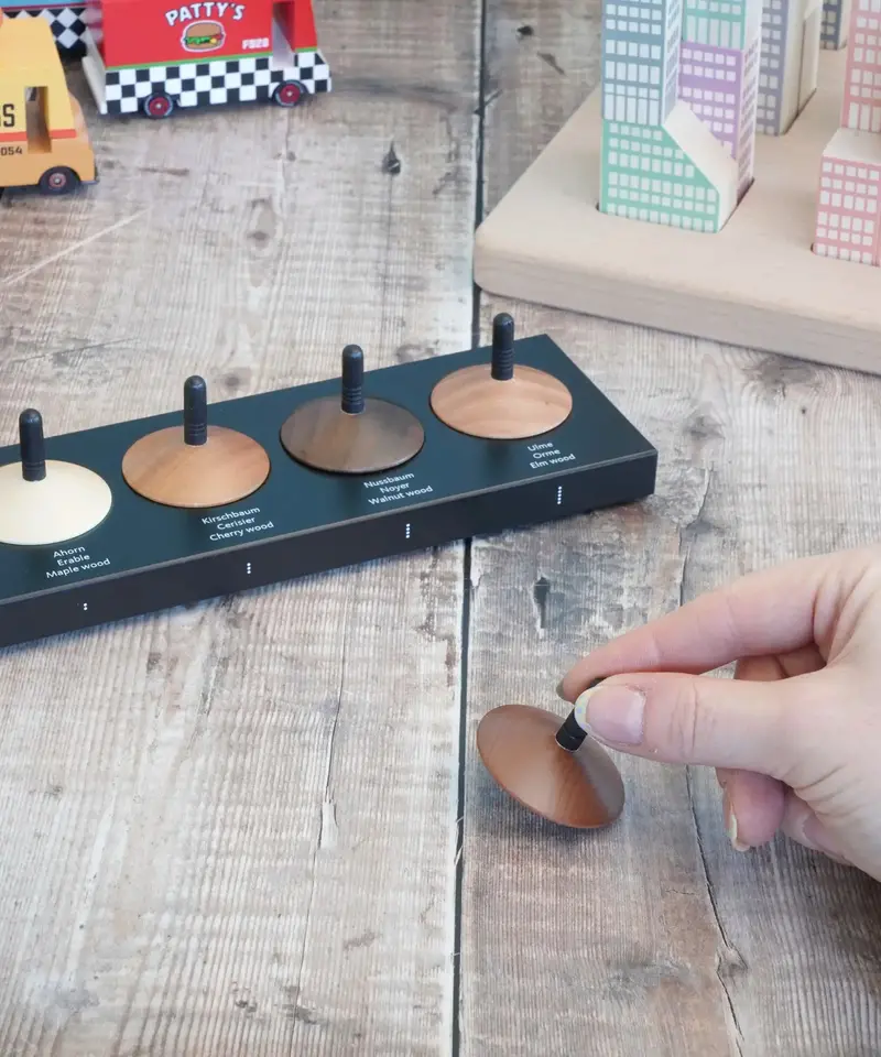Naef 5 Wooden Spinning Tops 2