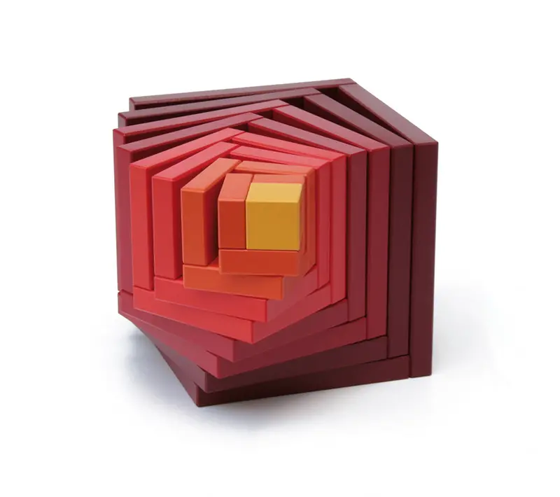 Naef Cella Stacking Cube - Red 2