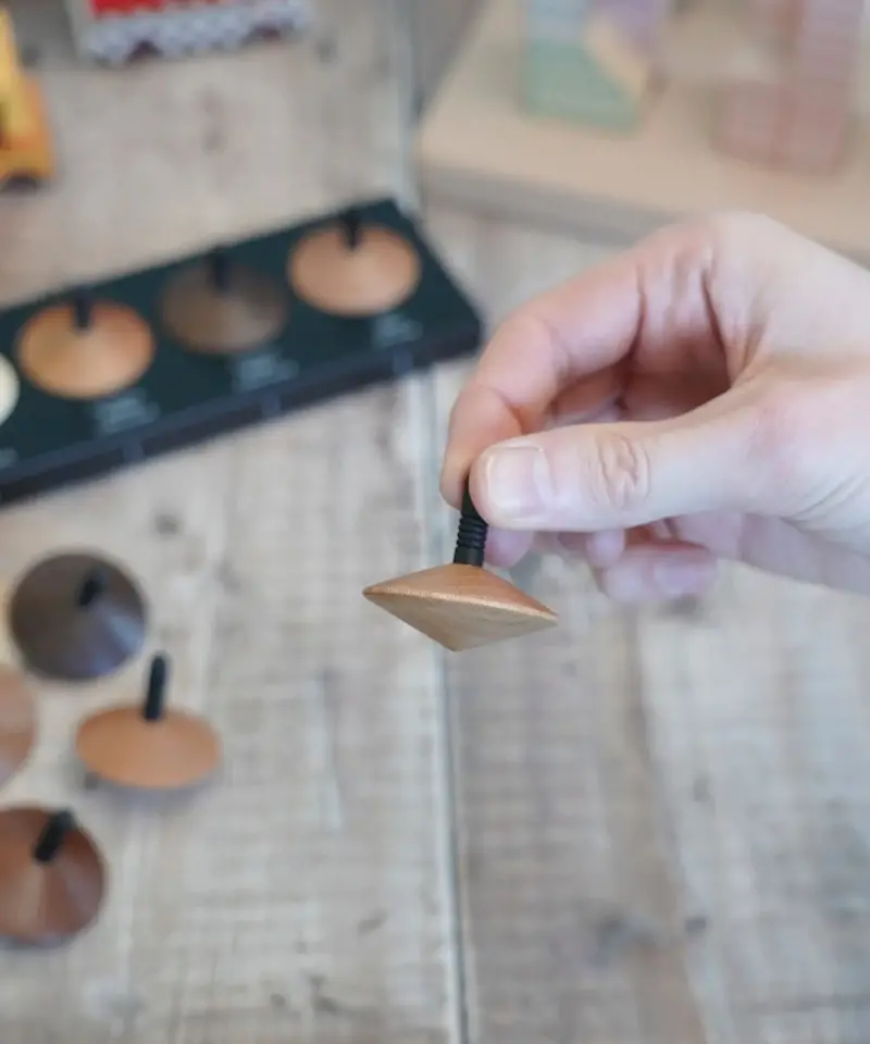 Naef Natural Wooden Spinning Top 2