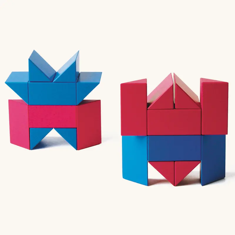 Naef Ponte Stacking Shapes - Red & Blue 2