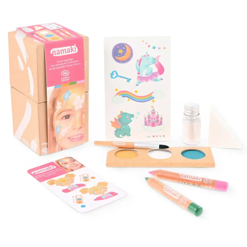 Namaki Natural Creative Face Painting Box - Enchanted Worlds 1
