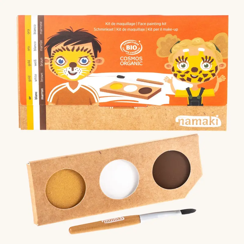 Namaki Natural Face Paint Kit - 3 Colours - Lion & Giraffe 1