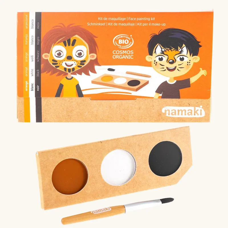 Namaki Natural Face Paint Kit - 3 Colours - Tiger & Fox 1